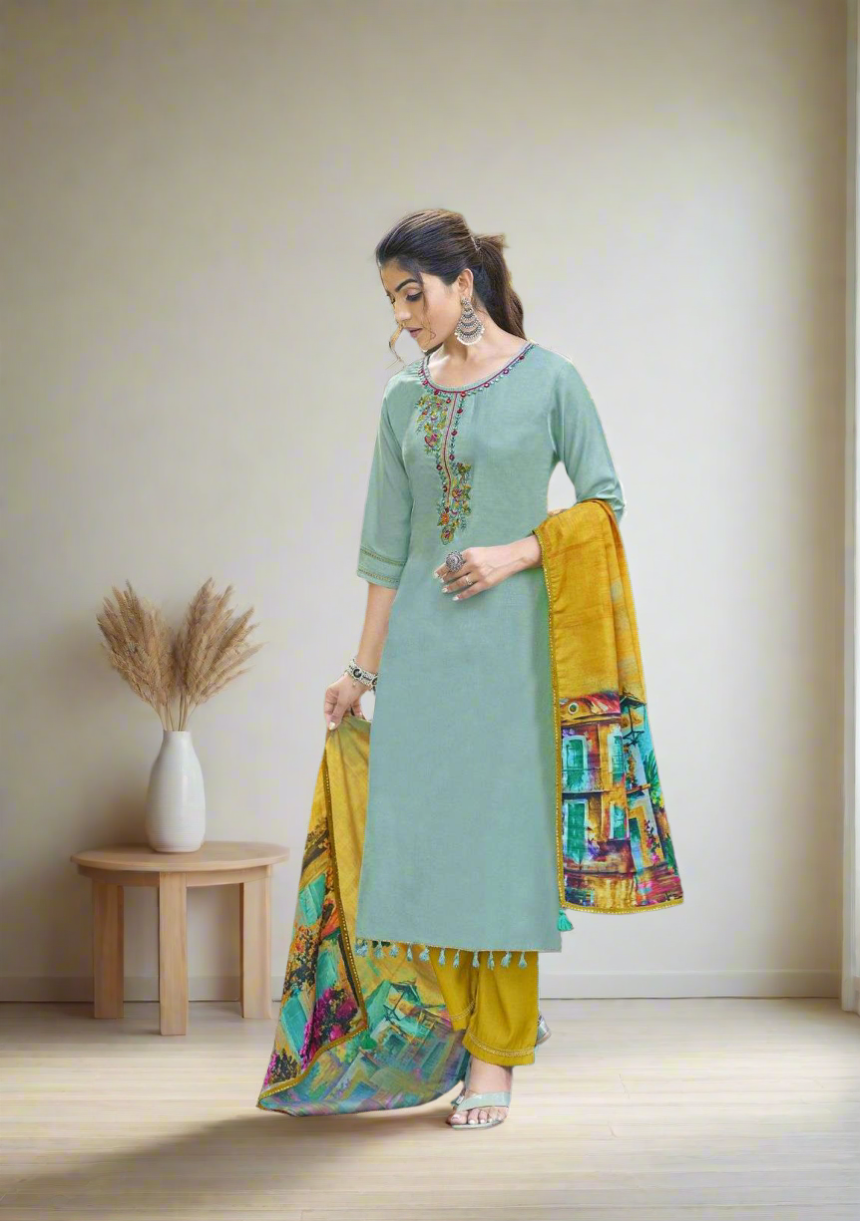Sarin Sea Blue Suit
