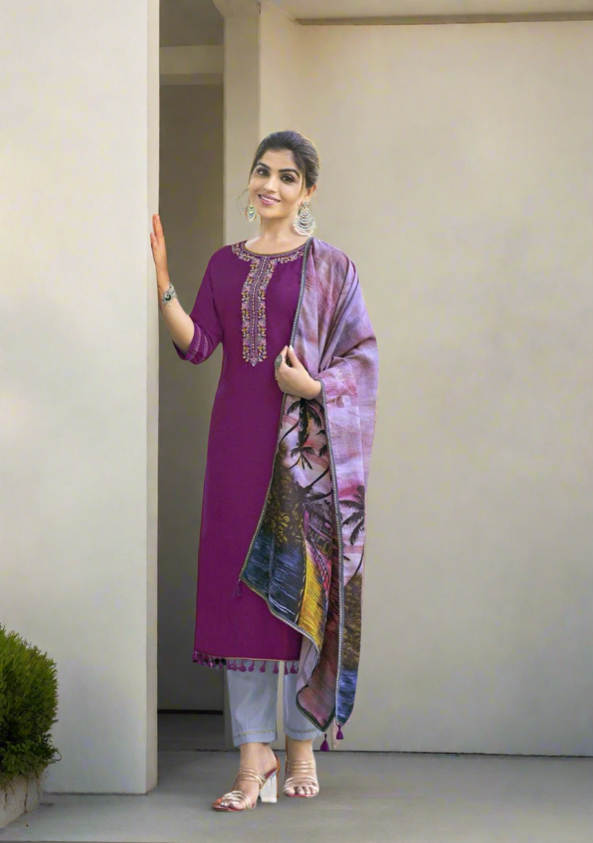 Sarin Purple Suit