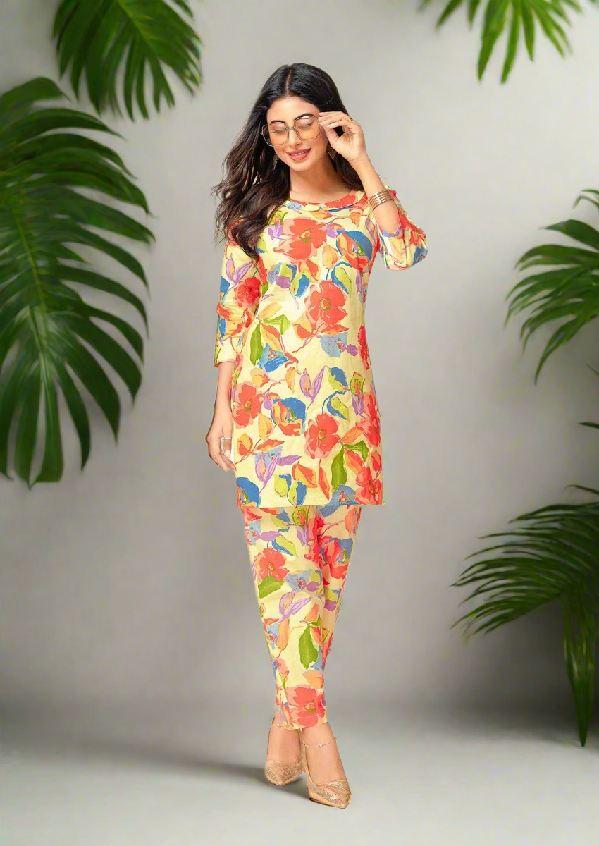 Diya Cream Co-Ord Set