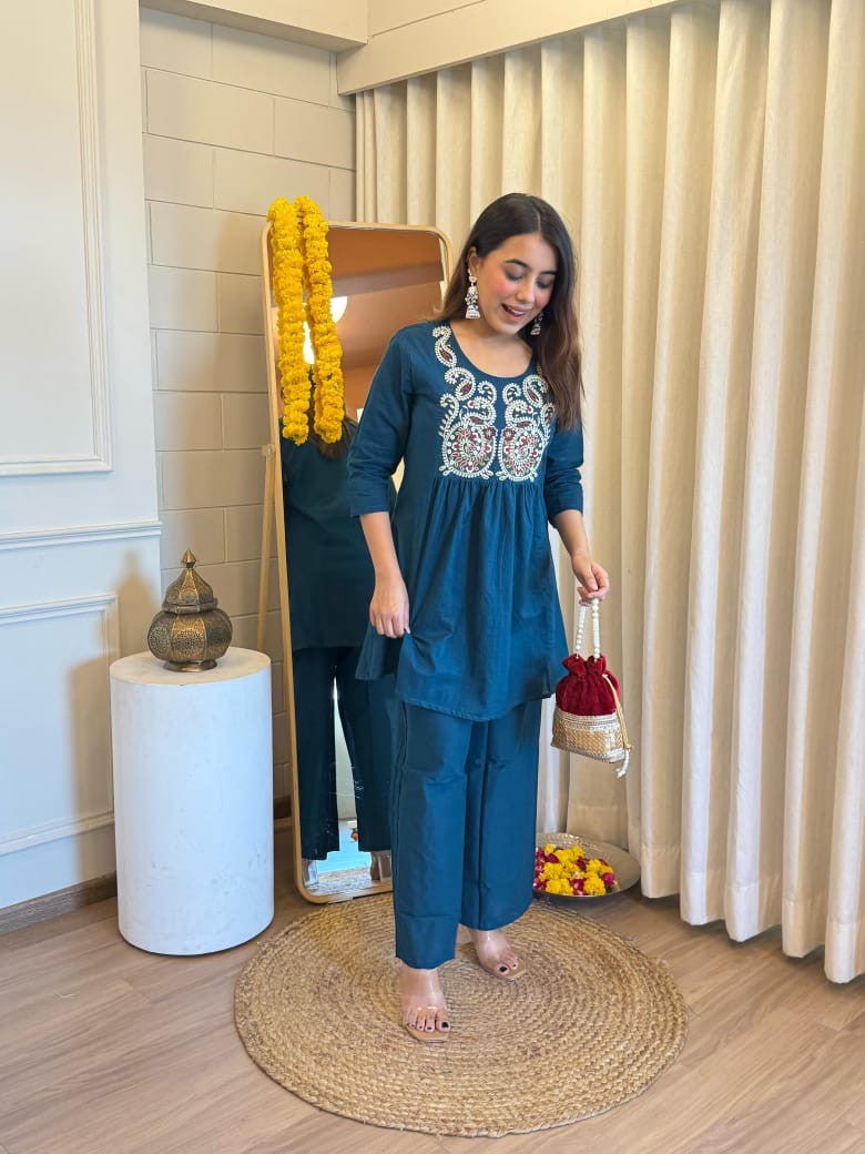 Daisy Teal Co-Ord Set