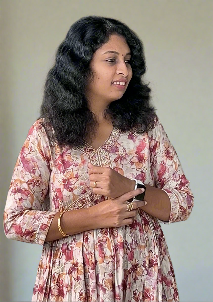 Aditi Pastel Pink Alia-Cut Dress