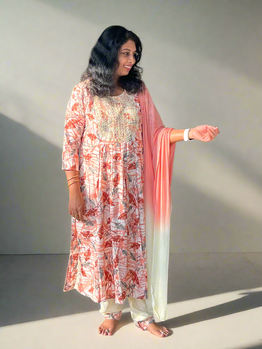 Nidhi Pastel Light pink Naira-Cut Suit
