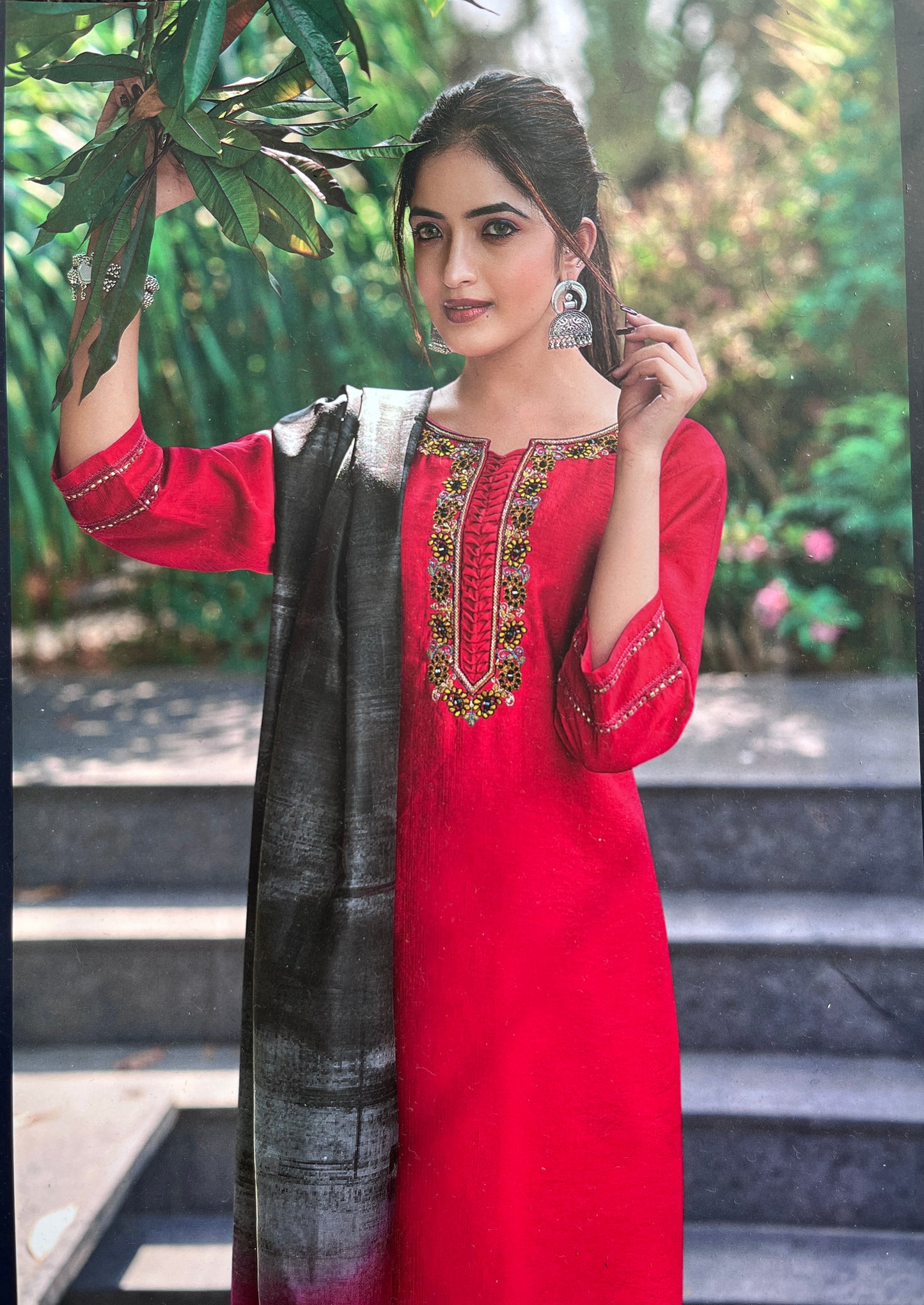 Sarin Rose Red Suit