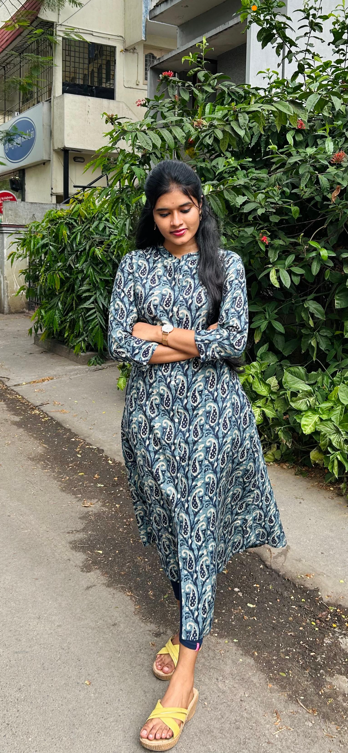 Aditi A-line Blue Dress