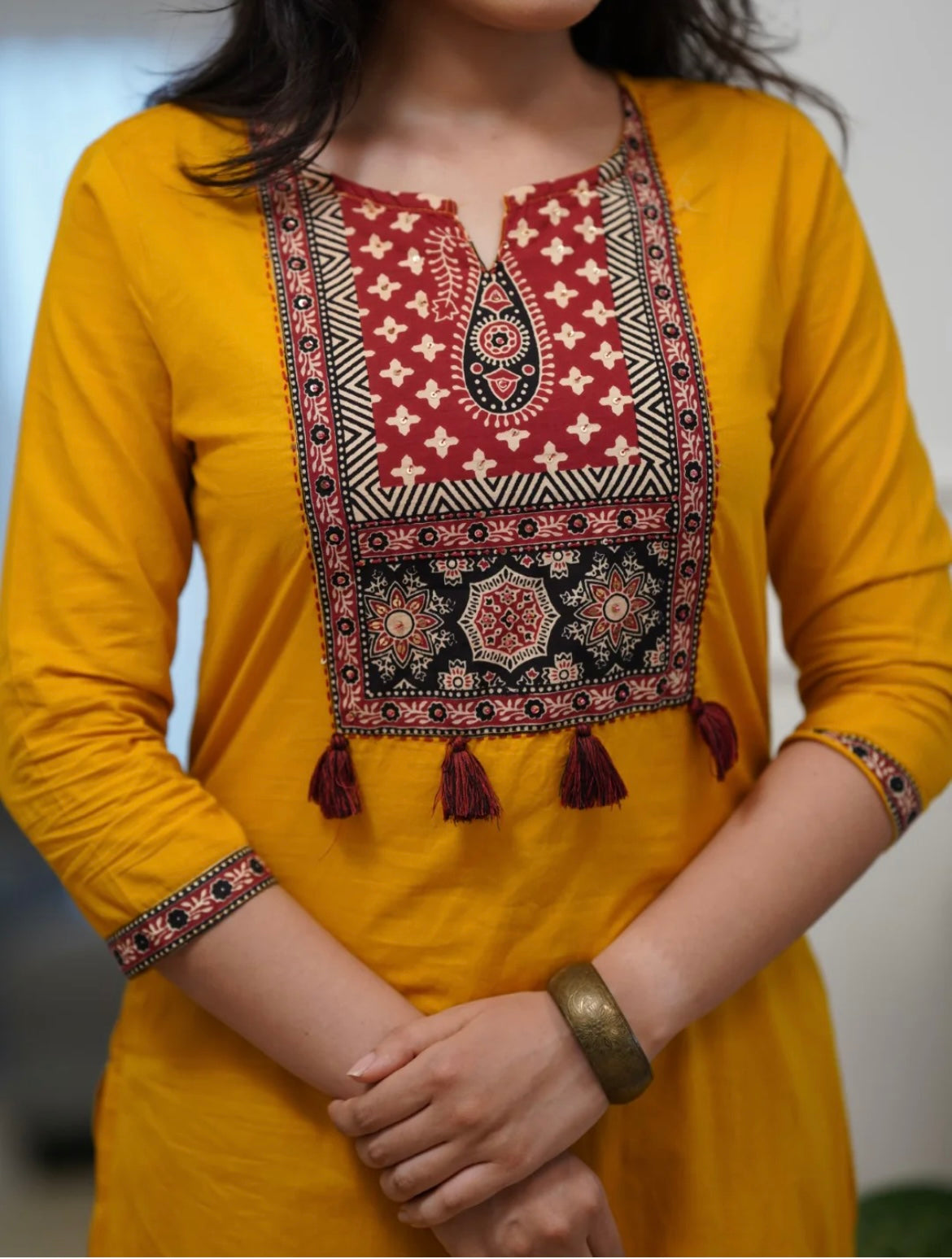 Priya Mustard Straight-Cut Suit