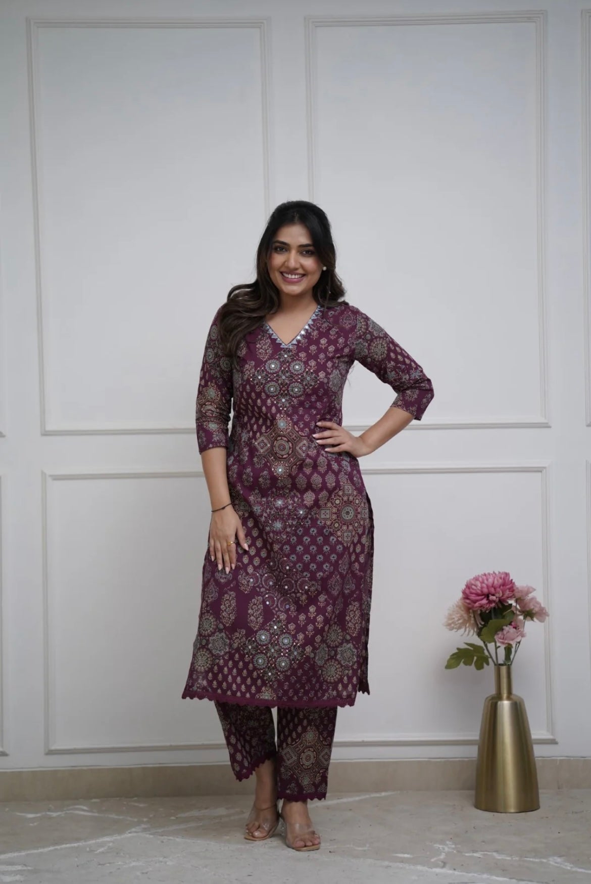 Aura Wine Co-Ord Set