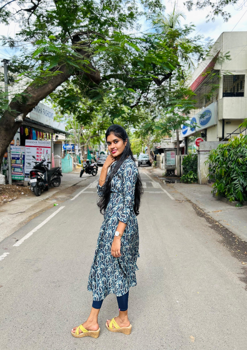 Aditi A-line Blue Dress