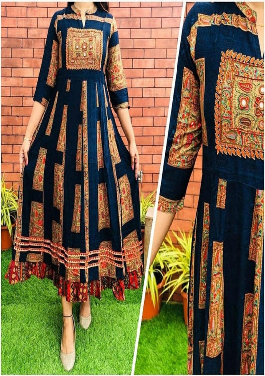 Riya Navy Blue Anarkali Dress