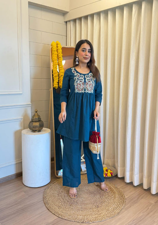 Daisy Teal Co-Ord Set