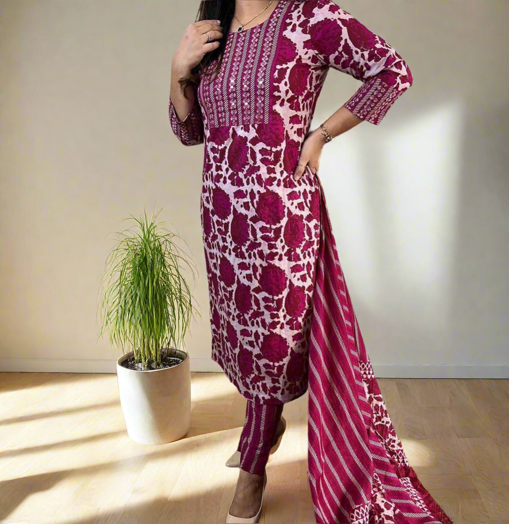 Priya Pink Straight-Cut Suit