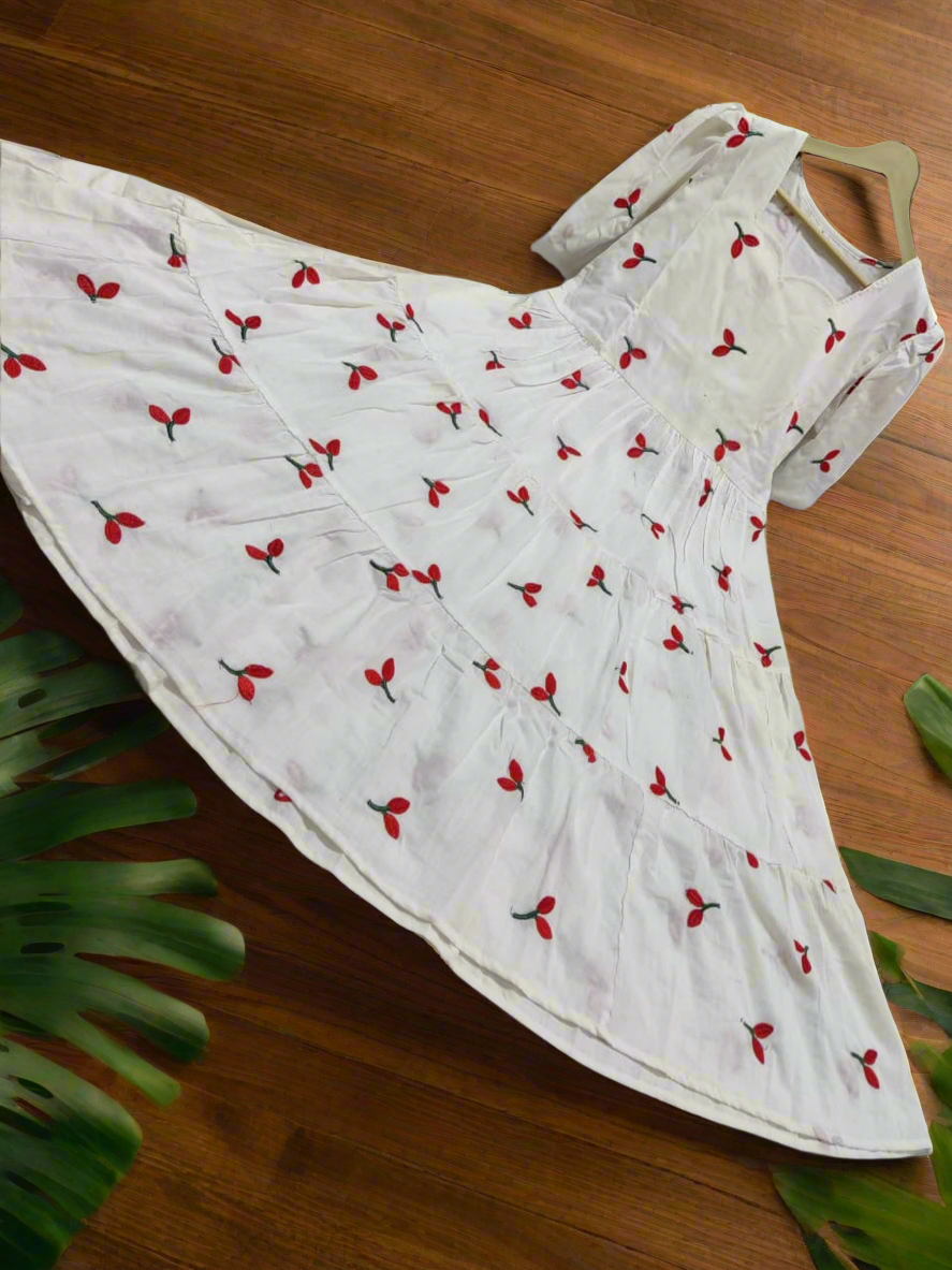 Daisy White Tiered Dress