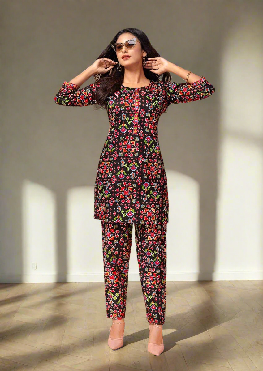 Diya Black Co-Ord Set