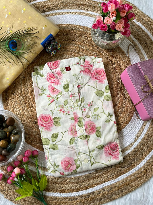 Sakshi Pink A-line Kurtis