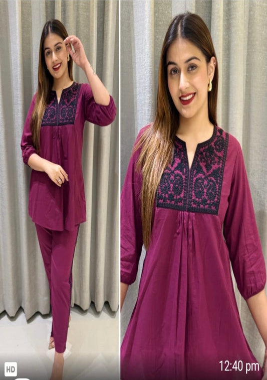 Kala Wine Co-Ord Set